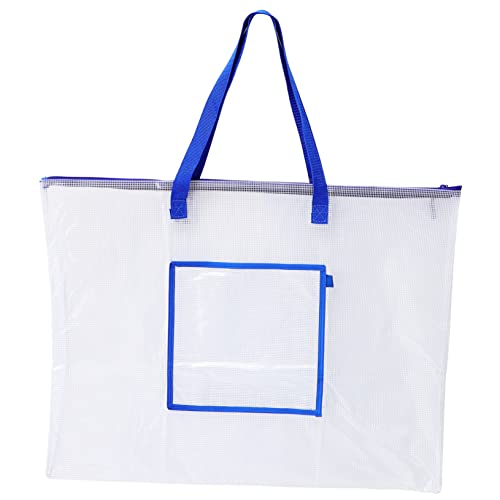 Angoily Poster-Einkaufstasche Handtasche schultüte geldgeschenke Weihnachten weihachtsgeschenk studententasche Posterboard-Organizer Plakathalter Pinnwand Tasche Pinnwandhalter PVC Blue von Angoily