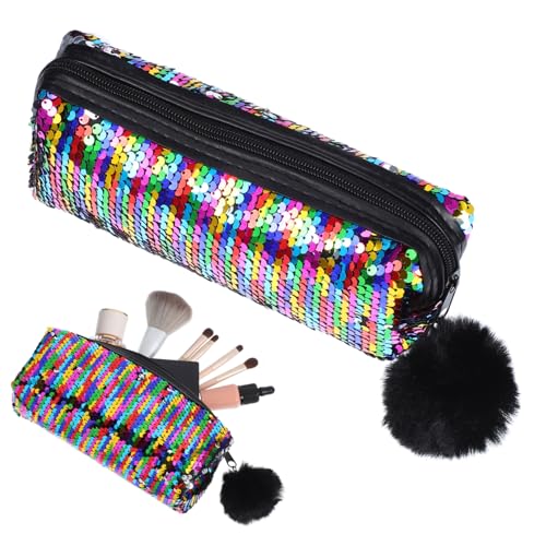 Angoily Prinzessinnen-Make-up-Tasche Bling-Make-up-Handtasche mädels Geschenke mädchengeschenke Schminktasche für Kinder Mäppchen kleine Reisetasche Schreibwarentasche von Angoily