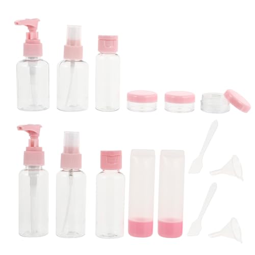 Angoily Reisebehälter 2 Sets Reiseflaschen Duft Kunststoff Lidschatten Make-up-Behälter von Angoily