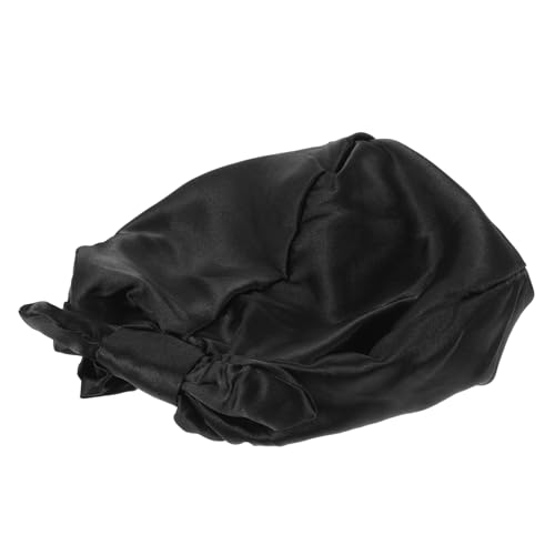 Angoily Satin-Schlaf mütze Satin-Turban Kopfbedeckung aus Satin Badehut Haarhaube Haarkappe schlafender Haubenhut Schlafmütze flauschige Nachtmütze Badezimmerkappe Duschhaube Damen Schal von Angoily