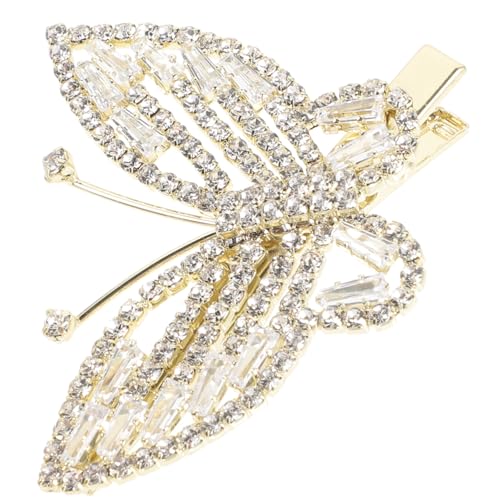 Angoily Schmetterling Haarnadel Mädchen Retro Süße Fee Haarnadel Seite Clip Goldene Kopfbedeckung Kreative Kopfbedeckung Casual Schmuck Schmetterlingsklammern für Haare von Angoily