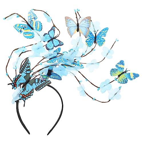 Angoily Schmetterlings Fascinator Zubehör Party Kopfbedeckungen Miss Crown Kleid Mädchenkleidung Fee Dekorieren Sie Haar Accessoires Haar Accessoires Für Mädchen Charmantes Party von Angoily