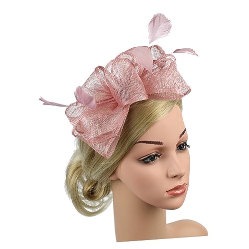 Angoily Schmetterlings-Stirnband Gaze-Stirnbänder Derby-Stirnband hochzeitshaar schmuck wedding hair accessories Haarschmuck für Frauen Gaze-Haarreifen Feder Kopfbedeckung Mitglied Damen von Angoily