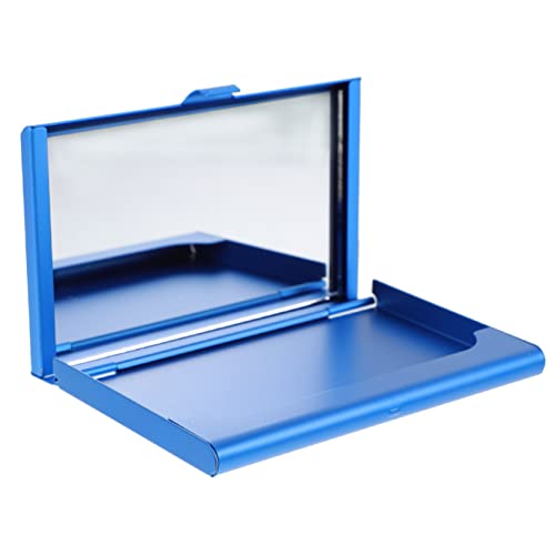 Angoily Schminkspiegel Visitenkartenhalter Organizer Kartenhalter Kartenetui Halter Eleganter Kartenhalter Visitenkarten Visitenkartenetui Mit Spiegel Kartenhalter Damen Aluminium von Angoily