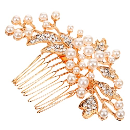 Angoily hair toppers for women brauthaatschmuck Haarkamm für Frauen Brauthaar-Seitenkamm Tiara Hochzeit Haarkamm Haarschmuck für Damen Strasssteine Zubehör schmücken Perle von Angoily