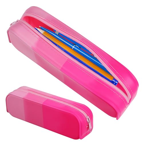 Angoily Silikon Federmäppchen Pencil Pouch Große Kapazität Weich Flexibel Kosmetik Make Up Pinsel Organizer Leicht Tragbar Für Schule und Büro Angoily Silikon Federmäppchen Pencil Pouch Große Kapazität Weich Flexibel Kosmetik Make Up Pinsel Organizer Leicht Tragbar Für Schule und Büro von Angoily