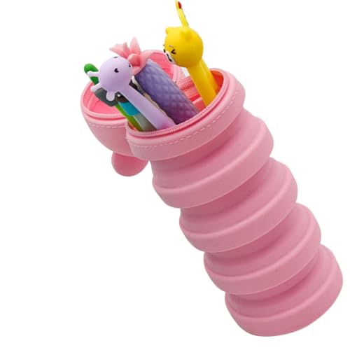 Angoily Silikon-stiftetasche Stiftbehälter Stifthalter Federmäppchen Dekompressionstasche Tragbar Organizer Für Stifte Karten Tickets Bargeld Münzen Schlüssel Leicht Und Flexibel von Angoily