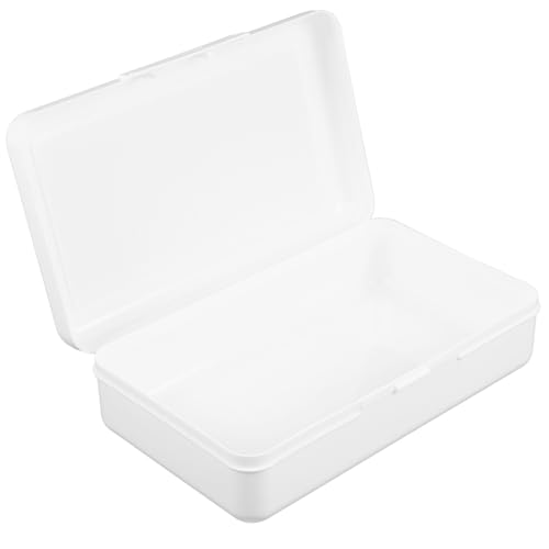 Angoily Bleistifttasche Aus Kunststoff Transparenter Stifte-Organizer Tragbares Federmäppchen Zum Malen Federbox Für Schreibwaren Sicherer Deckel Mit Feiner Verarbeitung von Angoily