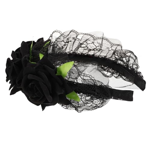 Angoily Blumen-stirnband Spitzen-stirnband Für Damen Und Mädchen Vintage-kopfbedeckung Blätter Blumen Kopfschmuck von Angoily