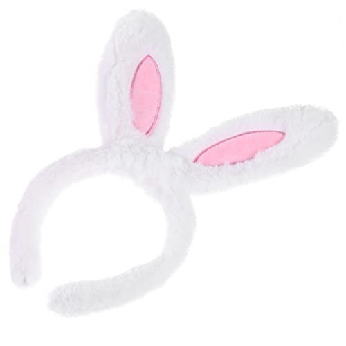 Angoily Stirnband Rabbit Hair Hoop Kopfbedeckung Mit Hasenohren Kinder Haarschmuck 2023 Hasenkopfbedeckung Haarreifen Mit Hasenohren Tierdekor Fräulein Lieferungen Weiß Hasen Ohren Plüsch von Angoily