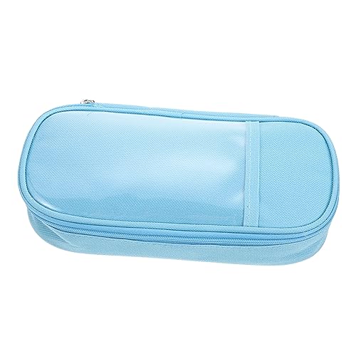 Angoily Tragbarer Bleistift Organizer Für Großer Stiftbeutel Mit Reißverschluss Für Lange Schreibwaren Für Schule Und Freizeit von Angoily