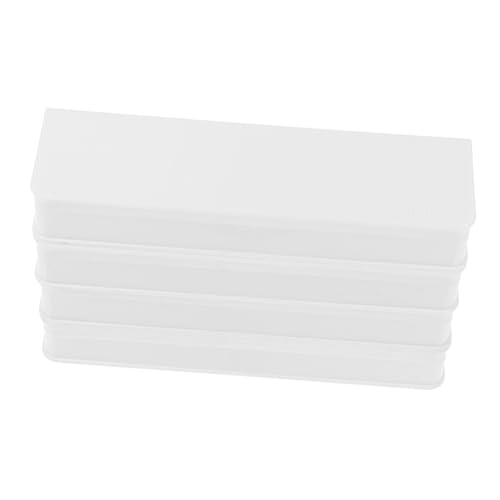 Angoily Tragbarer Federmäppchen-Organizer Aus Kunststoff (4 Stück): Für Büro, Schule Und Reisen – Leichte Schreibwarenbox Mit Schnappverschluss Für Stifte, Bleistifte Und Zubehör von Angoily