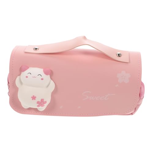 Angoily Bleistifttasche Für Mädchen Cartoon Stifteetui Großes Mehrschichtiges Stiftemäppchen Mit Reißverschluss Für Stifte Lineale Und Andere Schulutensilien von Angoily