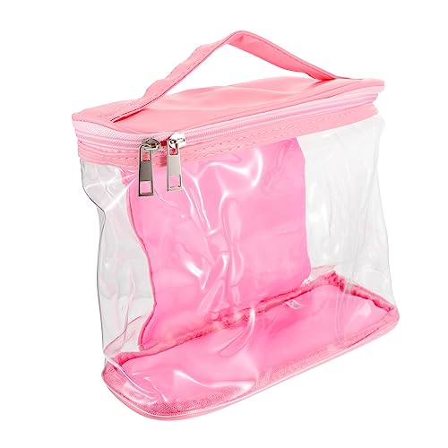 Angoily Transparente Kosmetiktasche Make-up-zubehör Rucksack-Koffer-Organizer Reisegepäck-Organizer Reisepacktaschen Durchsichtige Kosmetiktasche Kulturbeutel Groß Container Reisen PVC von Angoily