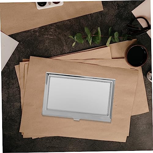 Angoily Visitenkartenetui Aus Metall Schmaler Halter Visitenkarten Organizer Kleine Dankeschön Visitenkarten Blanko Kartenetui DIY Visitenkartenetui Wärmeübertragungs Kartenetui von Angoily