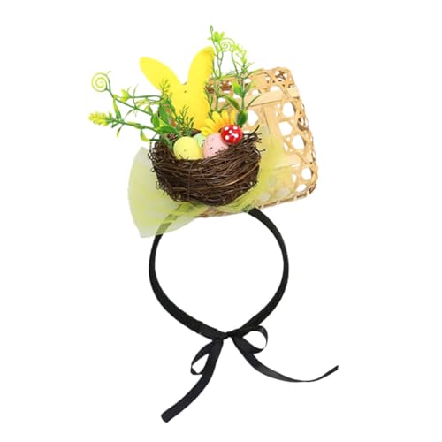 Angoily Stirnband Kopfbedeckungen für Kindergeburtstage osterhasen haarbänder kinder stirnband stirnbänder kinder Haaraccessoires Blumendekoration -Stirnbänder Ei von Angoily