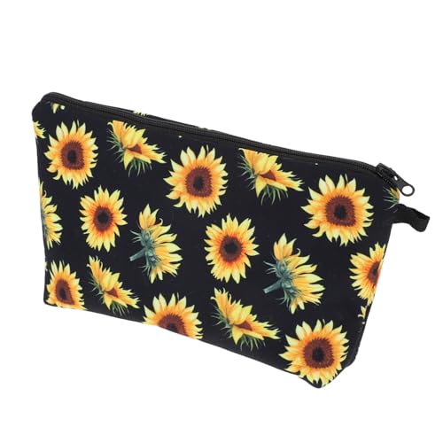 Angoily Wäschesack Make-up-Taschen Handtaschen Für Damen Reisebehälter Für Toilettenartikel Reise-Kosmetiktasche Reise-kulturbeutel Kosmetikbehälter Polyester Tragbar Sonnenblume Reisen von Angoily