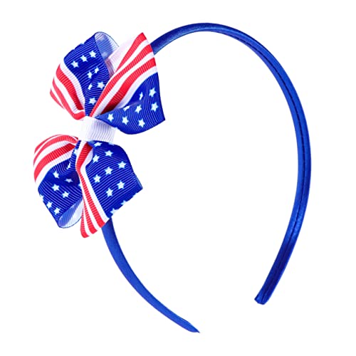 Angoily Haarspange Mit Amerikanischer Flagge Haarnadel Haarschmuck Patriotische Haarschleife Frauen 4. Juli Stirnband Haarbänder Fräulein Vereinigte Staaten Mädchen von Angoily