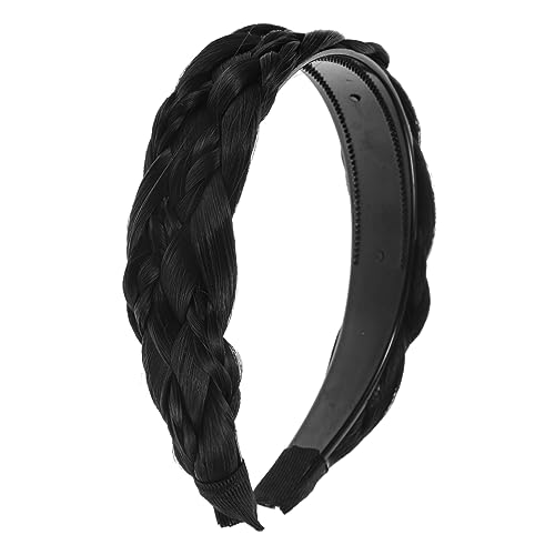 Angoily geflochtenes Stirnband Haarschmuck haar zubehör Outdoor-Stirnband rutschfestes Stirnband Haargummi Tiara geflochtenes Perückenstirnband Stirnband für Damen Mädchen von Angoily