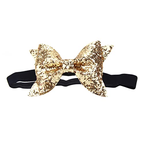 Bowknot-Stirnband mädchen stirnbänder damen stirnbänder Baby-Haargummi geschenk Haarbänder Schleifenhaarband für Mädchen Bowknot-Stirnbänder für Babys Pailletten Kopfbedeckung Kind von Angoily