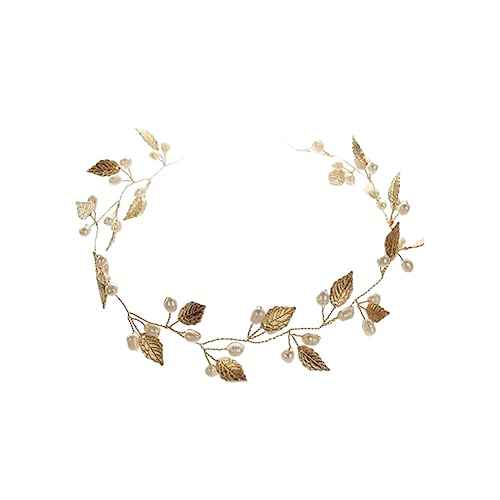 Angoily Haarband Haargummis Tiara Kopfschmuck für die Braut Hochzeit Stirnband Haarschmuck für die Hochzeit Hochzeitskopfschmuck Süss Kopfbedeckung Zubehör Brautjungfer von Angoily