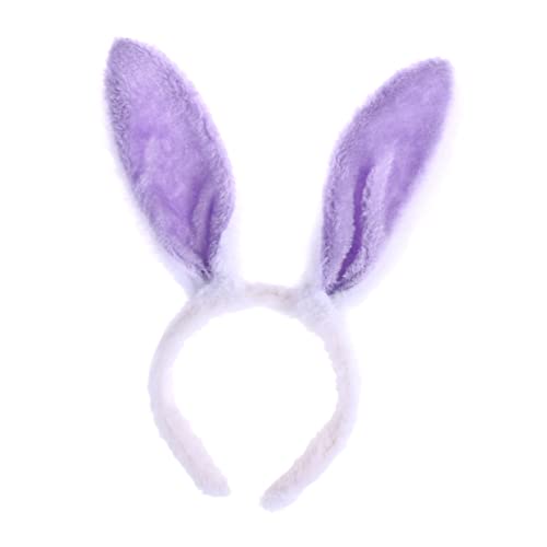 Angoily kinder stirnband stirnbänder kinder tierhaarreifen aufblasbarer Hase weiße Hasenohren Tiara Plüschohren Haarbänder Hasenohren Stirnband Hasen Ohren Kopfbedeckung kleines Geschenk von Angoily