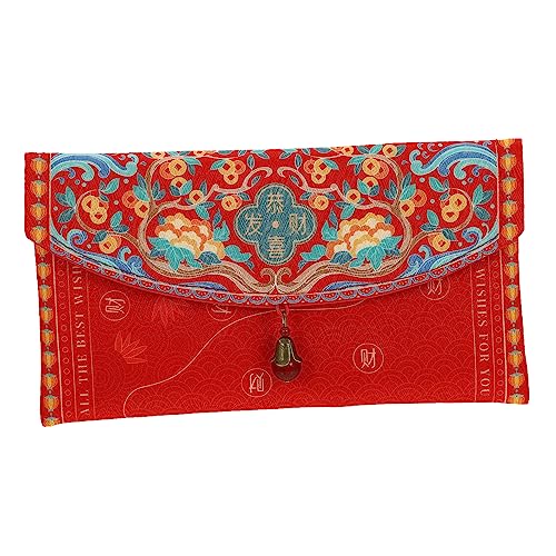 Angoily rotes Paket Neujahr Geldbeutel rot dekorativ Artikel glückliche Geldtasche Umschläge Frühlingsfest Geldpakete roter Umschlag neujahr Rote Tasche Twill-Satin Angoily rotes Paket Neujahr Geldbeutel rot dekorativ Artikel glückliche Geldtasche Umschläge Frühlingsfest Geldpakete roter Umschlag neujahr Rote Tasche Twill-Satin von Angoily