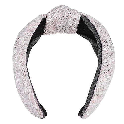 Drehen Sie das Stirnband mit breiter Krempe Make-up-Stirnband Kreuzknoten Haarbänder haarband hair-band haarschmuck Stirnband für Damen breites geknotetes Stirnband Jahrgang Schal von Angoily