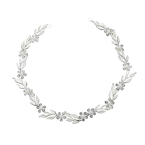 Haarbänder elegant party mitgebsel the girl hochzeitslaken Hochzeit Stirnband kopfschmuck Strass-Stirnband Braut Stirnband Haarschmuck für die Hochzeit Perle Kopfbedeckung Zubehör von Angoily