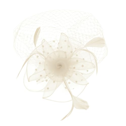 Kopfschmuck Fascinator-hut Teepartyhut Für Frauen Kopfbedeckungen Für Teepartys Fascinatoren Für Damen Haarschmuck Für Die Braut Hutklammer Braut- Ausgabekarte Laufsteg Fräulein von Angoily