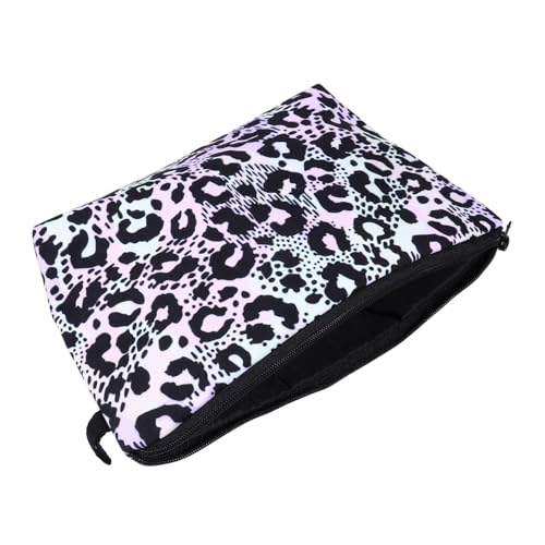 Leopard-Kosmetiktasche Make-up-Taschen-Organizer Reise-Make-up-Taschen Multi-Kosmetiktasche Damen Clutch Geldbörse Waschbeutel Bilden Reisen Polyester Und Schwamm Kulturbeutel von Angoily