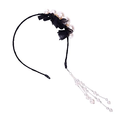 Stirnband Hochzeitskopfschmuck Für Die Braut Haarschmuck Für Mädchen Haarschmuck Für Damen Mädchen Haare Mädchen Stirnbänder Haarbänder Fräulein Gittergewebe Perle Abnehmbar von Angoily