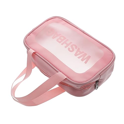 Transparente Kosmetiktasche Kulturbeutel Für Männer Reisetasche Waschen Kosmetik-Organizer-Tasche Reise-Kosmetiktasche Reise-Make-up Reisewäschesäcke Strandtasche PVC Pflege Reisen von Angoily