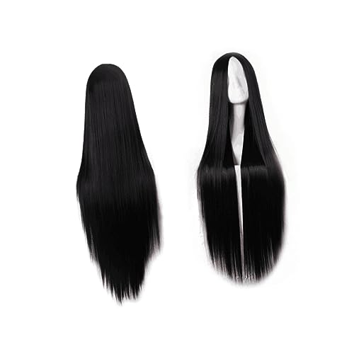 perücken perrücke cosplay wig fokuhila perücke es perücke Haarteil glatte Echthaarperücke Haarhaube glatte haarperücke Haarpflegezubehör Frauenhaarperücke Langes Haarmaske Damen von Angoily