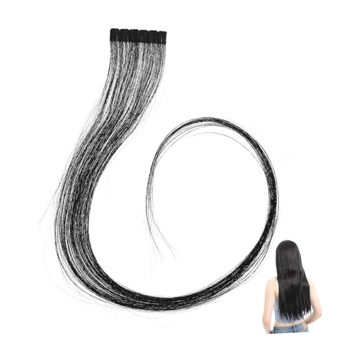 slico hair styling haarschnuck tape in women Glätten einclipsen Echthaarperücken braunes Band schwarzes Gafftape natürlich Haarnadel Haarverlängerungen Stirnband Fräulein Klebeband von Angoily