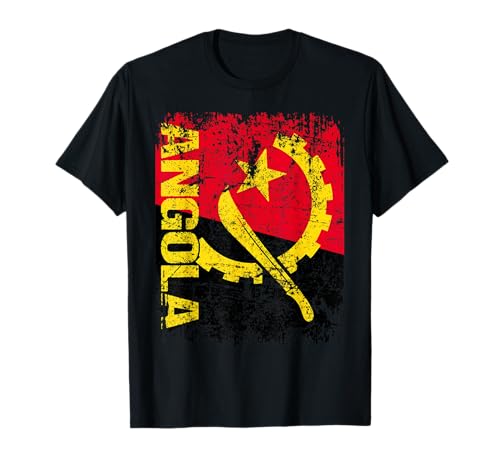 ANGOLA Flagge | Damen Herren Kinder ANGOLA T-Shirt von Angola Family Shop