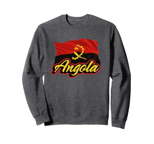 Angolanische Flagge von Angola, patriotische afrikanische Männer, Frauen, Kinder Sweatshirt von Angolan Flag Heritage Clothing & Gifts