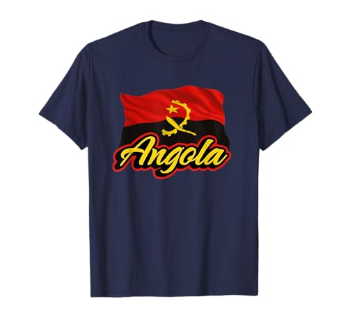 Angolanische Flagge von Angola, patriotische afrikanische Männer, Frauen, Kinder T-Shirt von Angolan Flag Heritage Clothing & Gifts