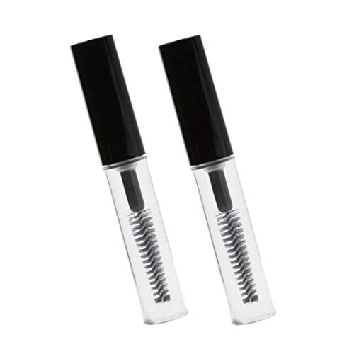 2ST 4ML Leere Mascara Rohr Mit Wimpern Wand DIY Mascarabehälter Wimper-Wachstum Serum Container Mini Mascara Flasche Mit Applikator Für Zu Hause Und Unterwegs von Angoter