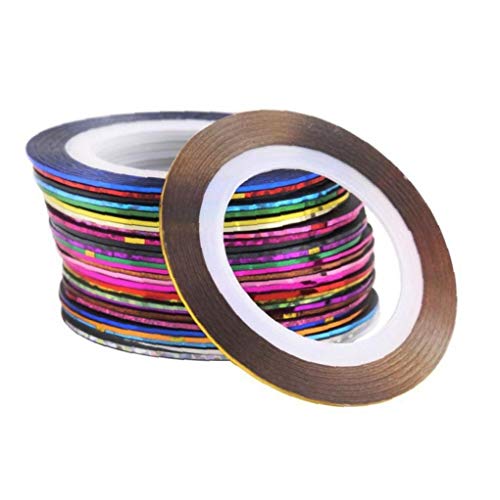 30 Farben Striping-Klebeband-Linie Nagel-Kunst-Dekoration-Aufkleber Sticky Stripes Reels-Nagel-Kunst-Dekoration-Aufkleber Aufkleber von Angoter