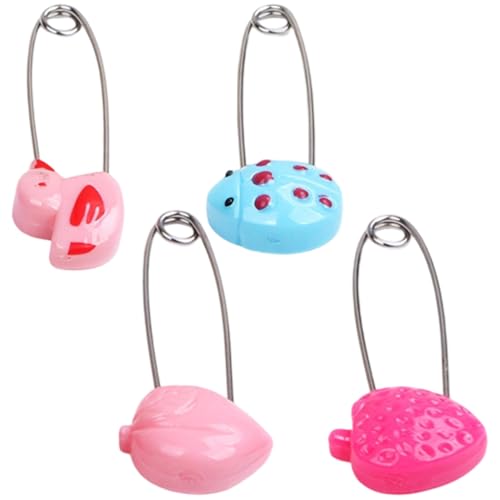 Angoter Plastic Head Sicherheitsnadel-sicherheits-zuhaltung Baby-Tuch-windel-windel-pins Brosche 4pcs von Angoter