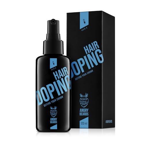 Angry Beards Hair Doping | Haarwuchsmittel Serum zur Förderung des Haarwachstums | Enthält Biotin, Koffein & Natürliche Öle | Airless Pumpflasche für maximale Frische | Männer Haarpflege, 100 ml von Angry Beards