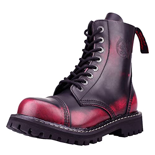 Angry Itch - 08-Loch Stiefel - Pink Rub-Off Leder - Größe 43 Angry Itch - 08-Loch Stiefel - Pink Rub-Off Leder - Größe 43 von Angry Itch