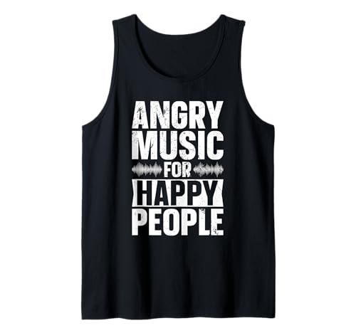 Angry Music For Happy People Lustige Musik Männer und Frauen Tank Top von Angry Music For Happy People