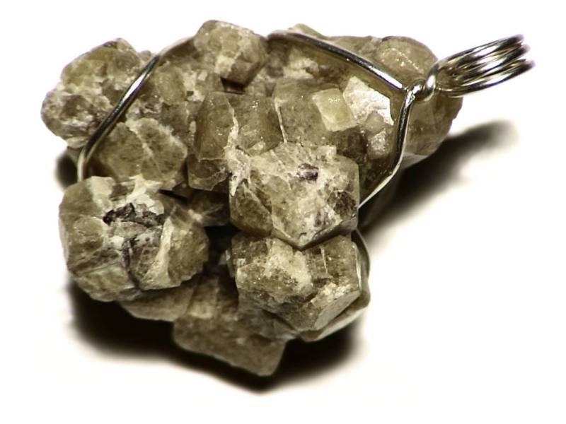 Gelbe Granat Cluster Anhänger | 92 Cts Silber Gewickelt Kristall Cluster, Riesige Halskette, Herren Golden Schmuck, Rohkristall Für Ihn von AngryTurtle