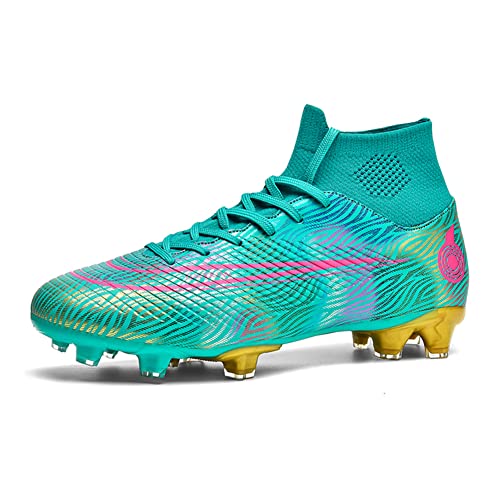 Angugu Womens Football Boots Unisex Fußballschuhe für Männer Jugend Jungen Mädchen Professionelle Spikes Indoor Outdoor Sportwettbewerbstraining von Angugu