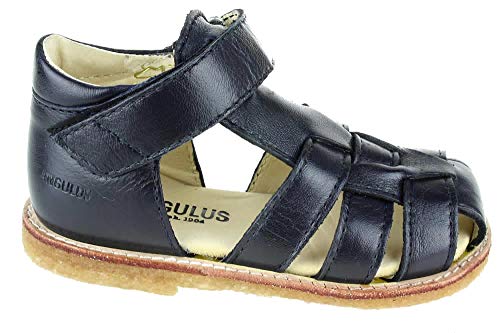 Angulus GOBI Navy edle Ledersandale Klett Größe 25 EU von Angulus