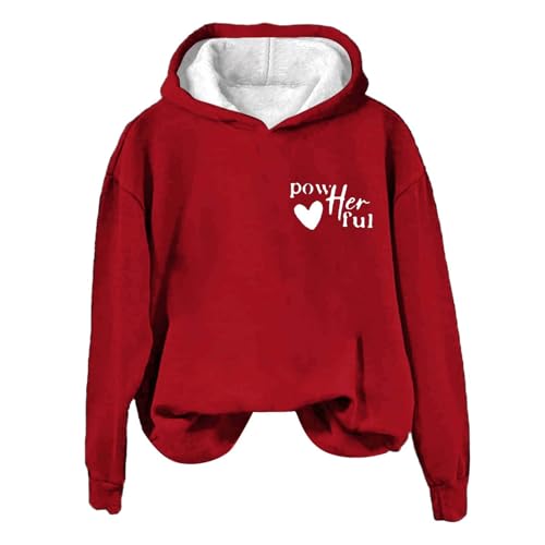 Angxiwan Damen Mode Sale Damen Sweatshirt Rundhals mit Tasche Pullover Pusteblume Kapuzenpullover Yoga langärmelig Baggy Sportbekleidung Damen Mode Sale von Angxiwan