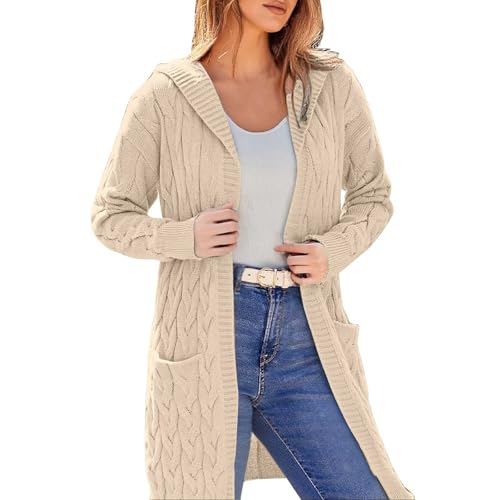 Angxiwan Damen Strickjacke Strickjacke Gestreift Strickpullover Offene Feinstrickpullover Winter Herbst Dicke Strickmantel mit Taschen Flauschiger Langarm Damenstrickjacke Sweatjacke Damen lang Angxiwan Damen Strickjacke Strickjacke Gestreift Strickpullover Offene Feinstrickpullover Winter Herbst Dicke Strickmantel mit Taschen Flauschiger Langarm Damenstrickjacke Sweatjacke Damen lang von Angxiwan