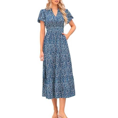 Angxiwan Sommerkleid Damen Boho Bohemien Freizeitkleid Mode Bodenlang Strand Kleid Slouch Strandkleid Kuschel Boho Kleid Lang Regular Leichte Knielang Urlaub Blusenkleid Basic Maxikleid Angxiwan Sommerkleid Damen Boho Bohemien Freizeitkleid Mode Bodenlang Strand Kleid Slouch Strandkleid Kuschel Boho Kleid Lang Regular Leichte Knielang Urlaub Blusenkleid Basic Maxikleid von Angxiwan